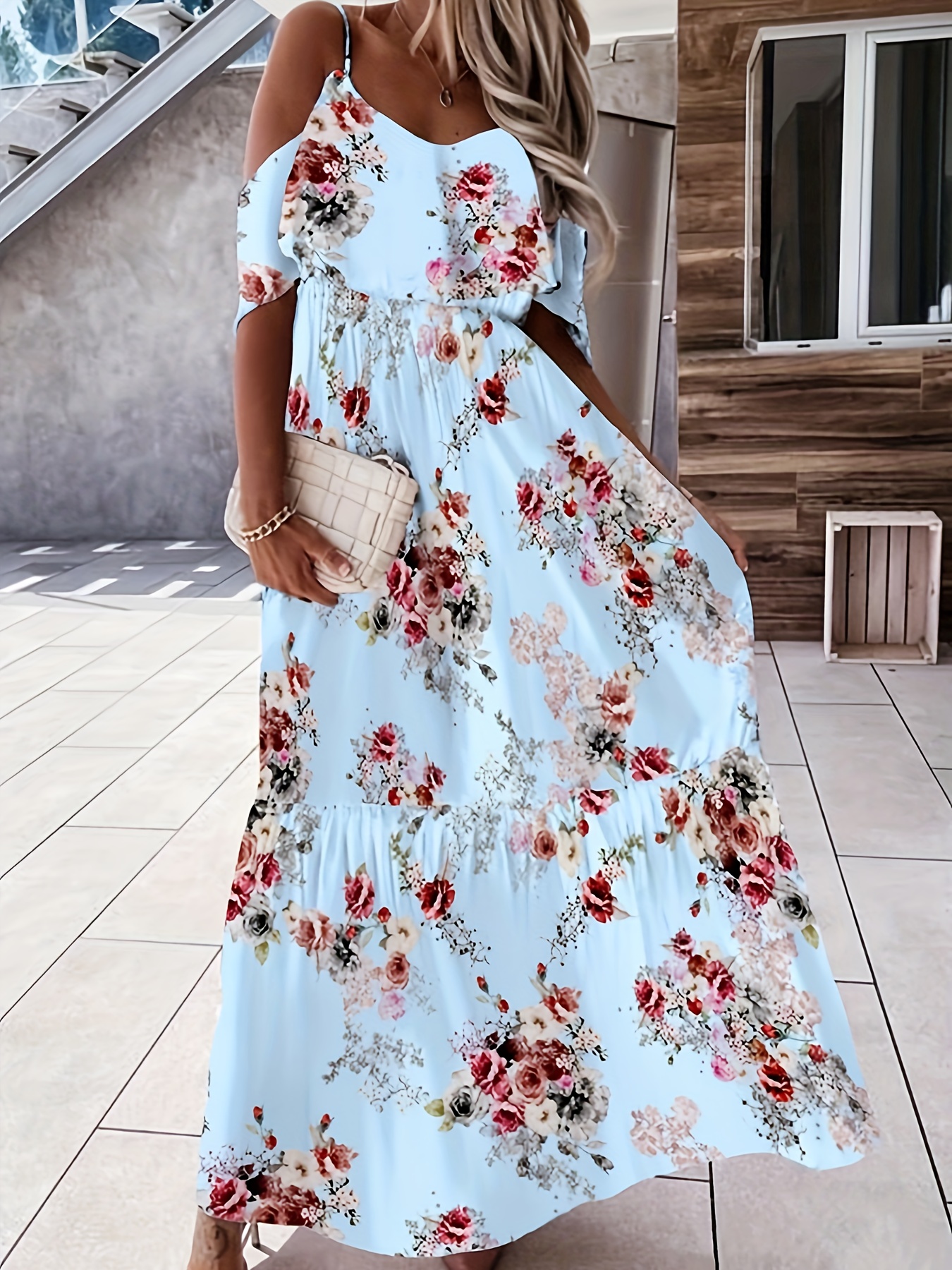 plus size floral print camisole maxi dress women' - Temu Belgium