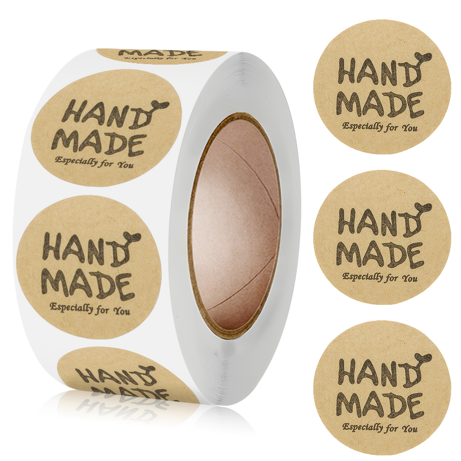 500pcs/roll Round Paper Stickers Handmade Stickers Envelope Packaging Labels Stationery Sticker