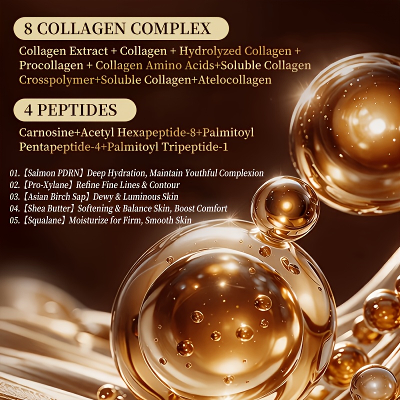 Bojizhimi Microcapsule Collagen Peptide Hydrating Essence Cream, 2 Boxes