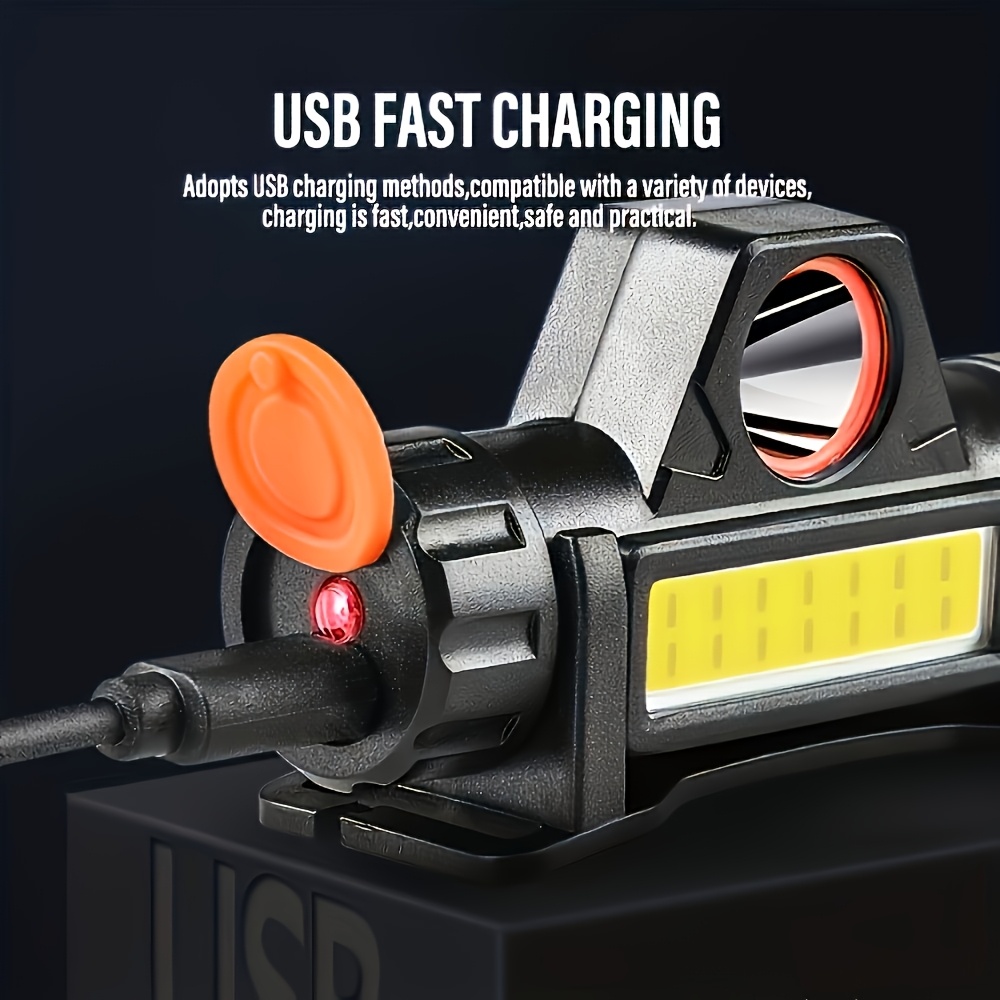 2pcs Ultra-Bright LED Headlamp, Dual-Mode Rechargeable