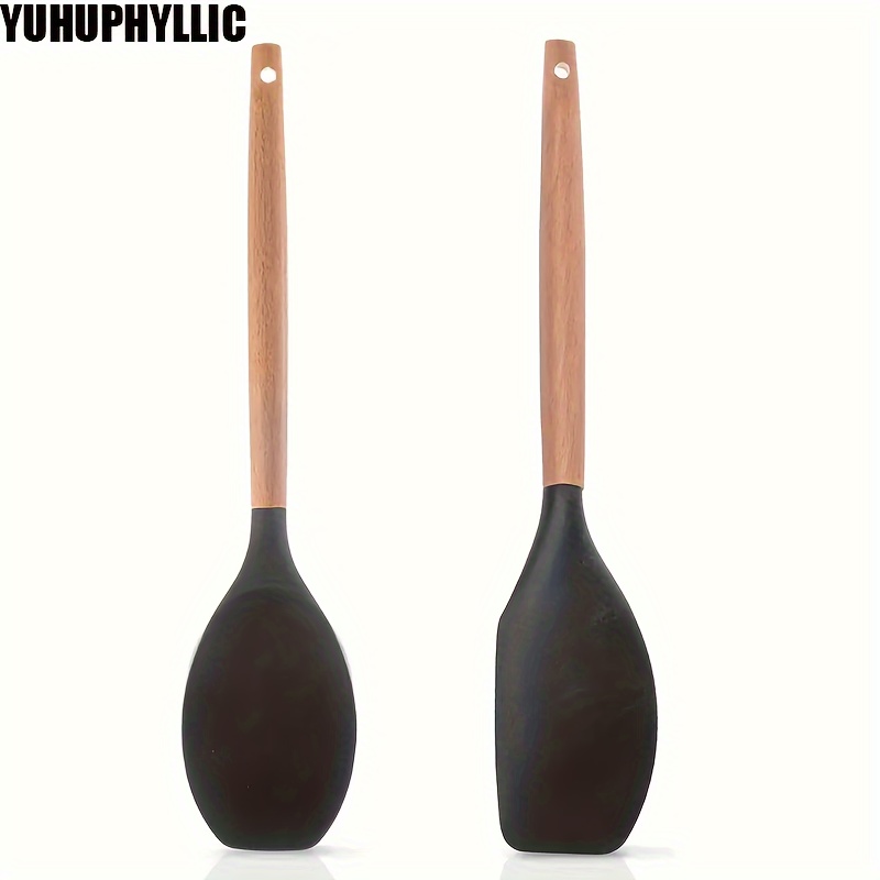 

Yuhuphyllic Mixing Spoon And Spatula Set Wooden - , Nonstick Utensils Kitchen Utensils, , Scraping, Mixing And Stirring , Cooking Utensils, Cookware Set