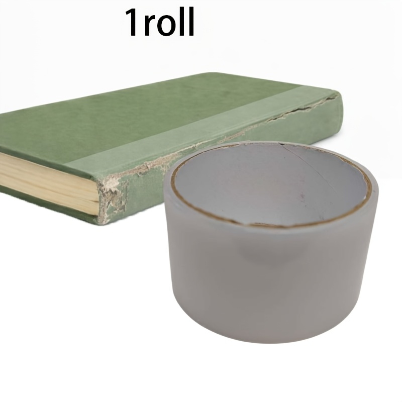 TEMU 1 Roll Book Repair Tape, Archival-grade Acid-free Transparent Tape With No Residue For Library , Damaged Pages Binding