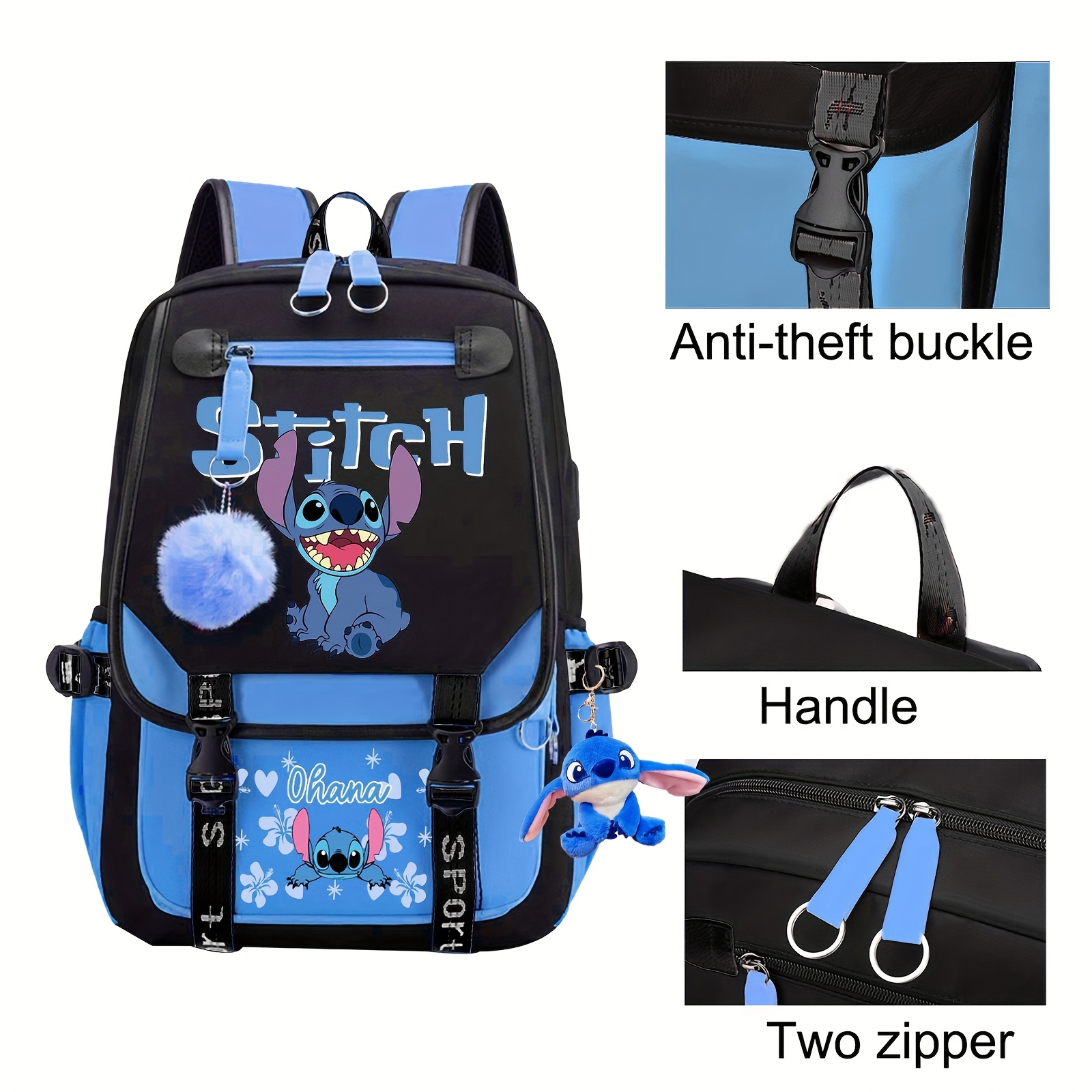  polyester laptop backpack large capacity thickened travel casual bag durable computer school bag suitable for christmas birthday halloween gifts details 4