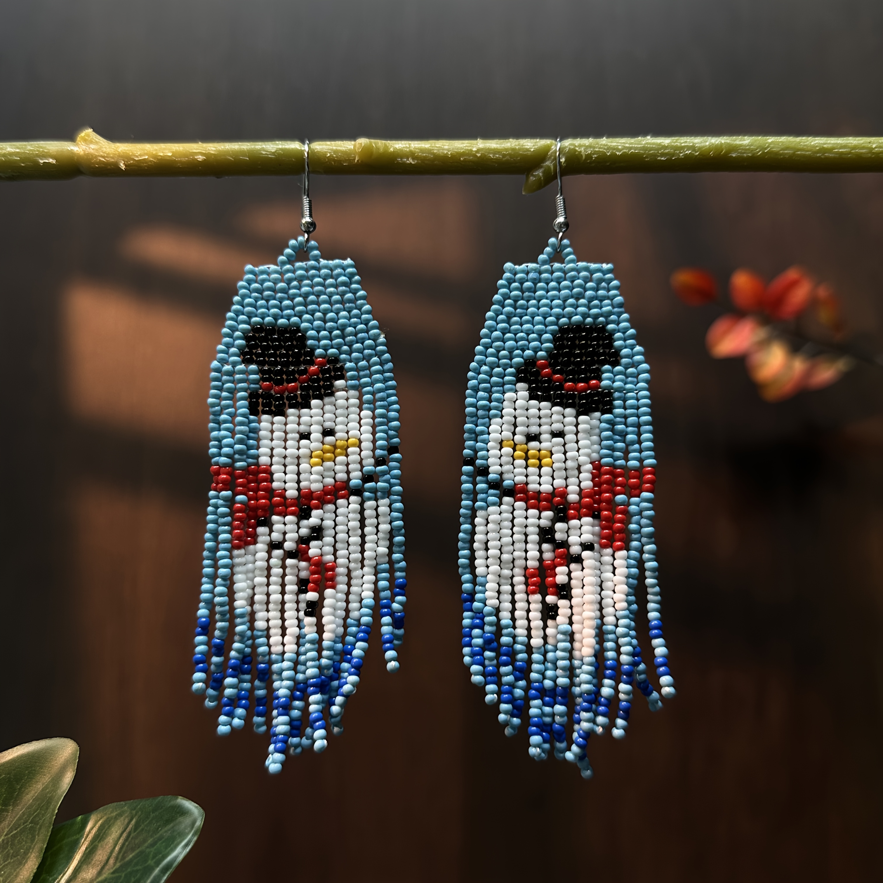 Cute Handmade Cartoon Snowman Dangle Earrings