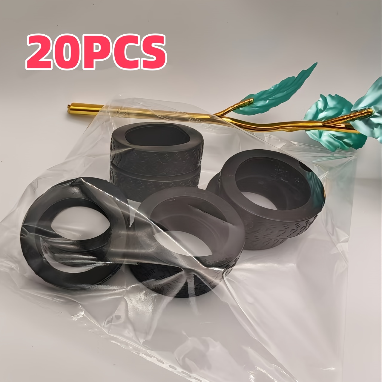 Image of 20pcs Luggage Wheel Covers, Noise Reduction & Shock Absorption Suitcase Caster Protectors, Durable Travel Accessories For Office Chairs & , Luggage For Travel