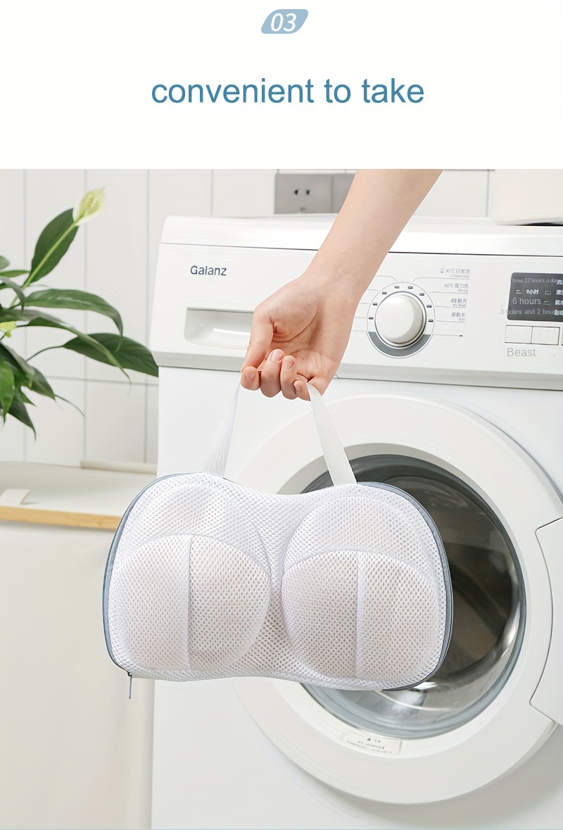 thickened mesh bra laundry bag household ball shaped washing bag washing machine special underwear cleaning bag underwear net pocket halloween christmas gift details 4