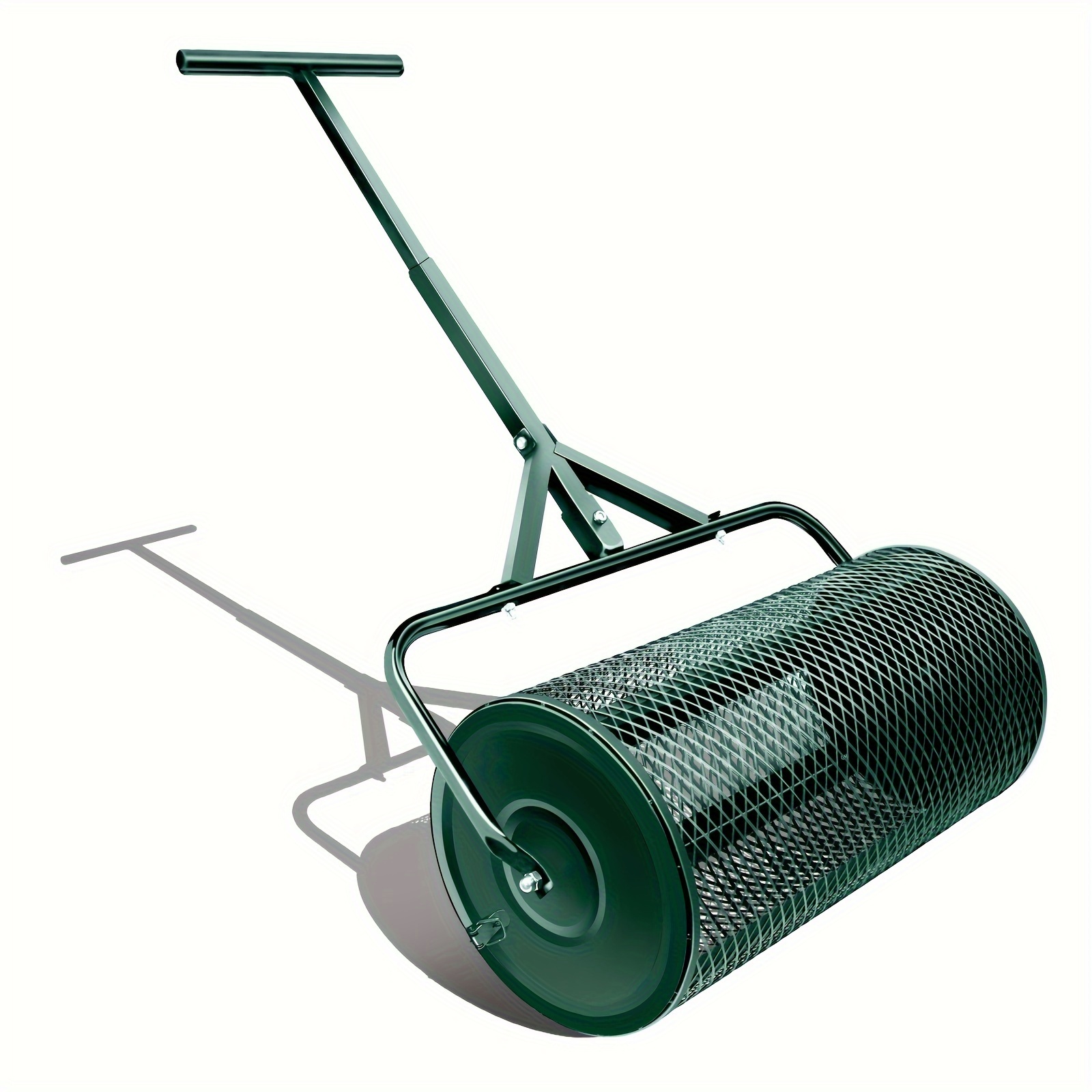 TEMU Compost Spreader, Lawn Spreader, Spreader With Upgrade Latches - Durable Metal Mesh Fertilizer Spreaders For Lawn And Garden Seed Spreader (-l)