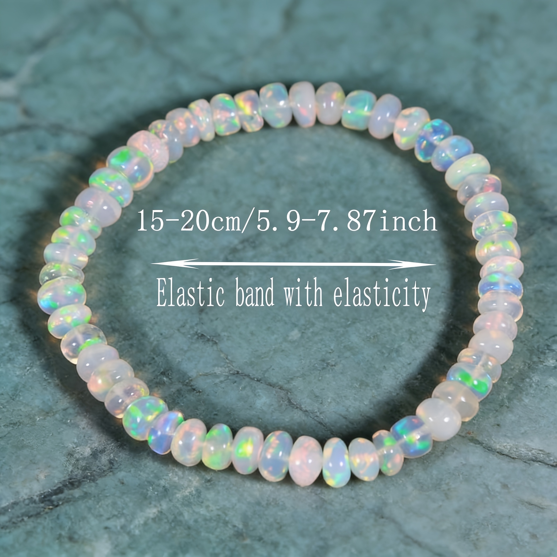 Women's Iridescent Beaded Bracelet, Exquisite Design
