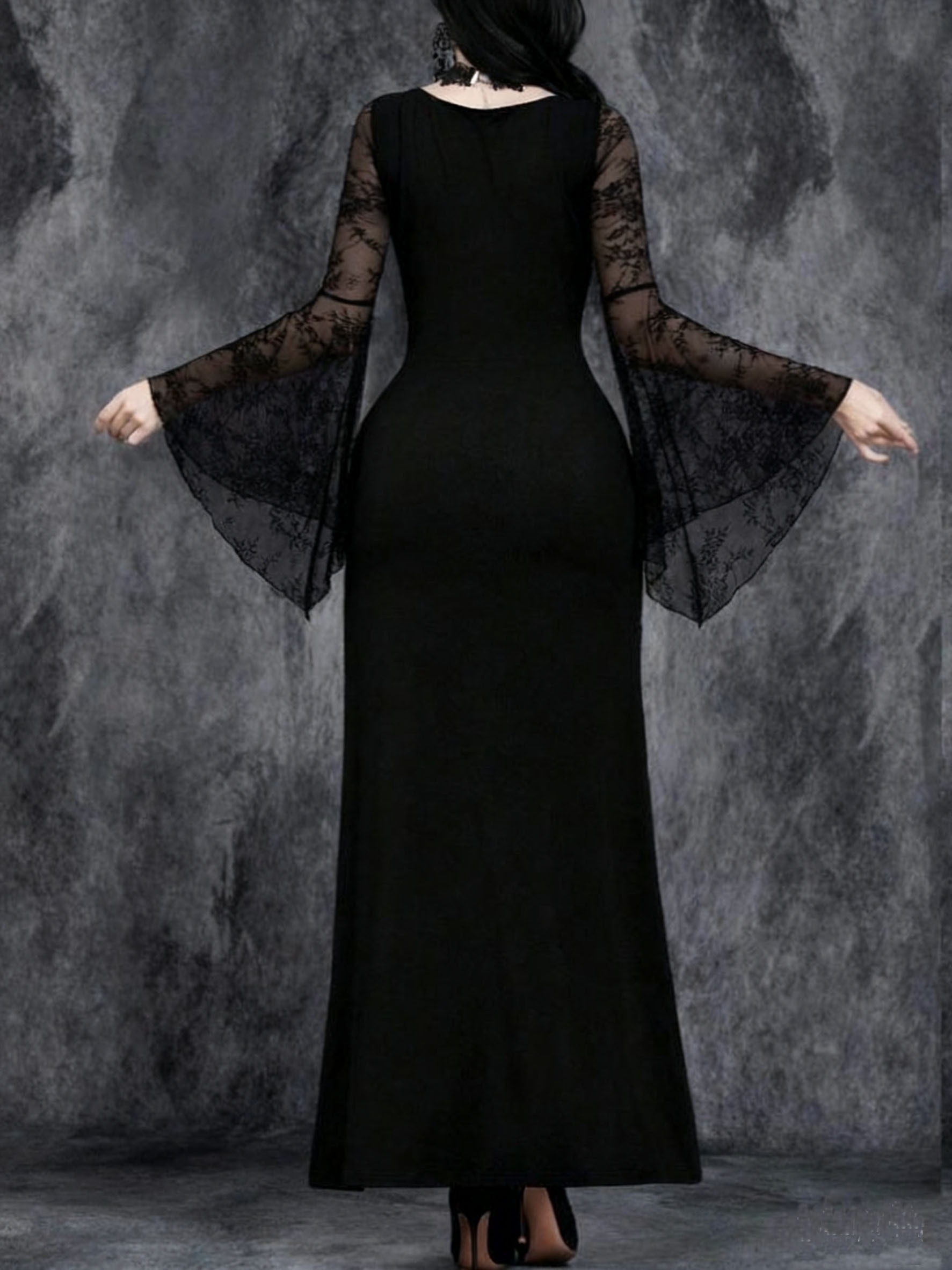 chinese dress ladies LadyGhost Gothic Sleeveless Maxi Dress main image 0