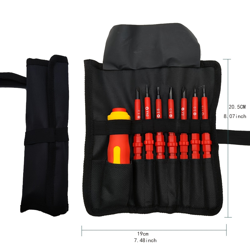 Image of 8pcs Set Of Screwdrivers - Magnetic Screwdriver Kit Multifunctional Home Appliance Repair Furniture Decoration Tool Interchangeable Screwdriver With Handle For