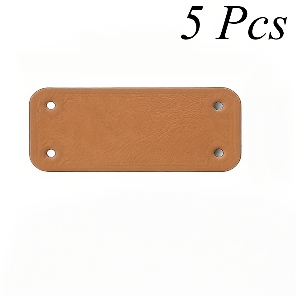 TEMU Etiquetas personalizables de cuero PU, 5/10. Puedes personalizar el texto. Ideales para ropa, ropa de cama, mochilas, artículos de oficina y
