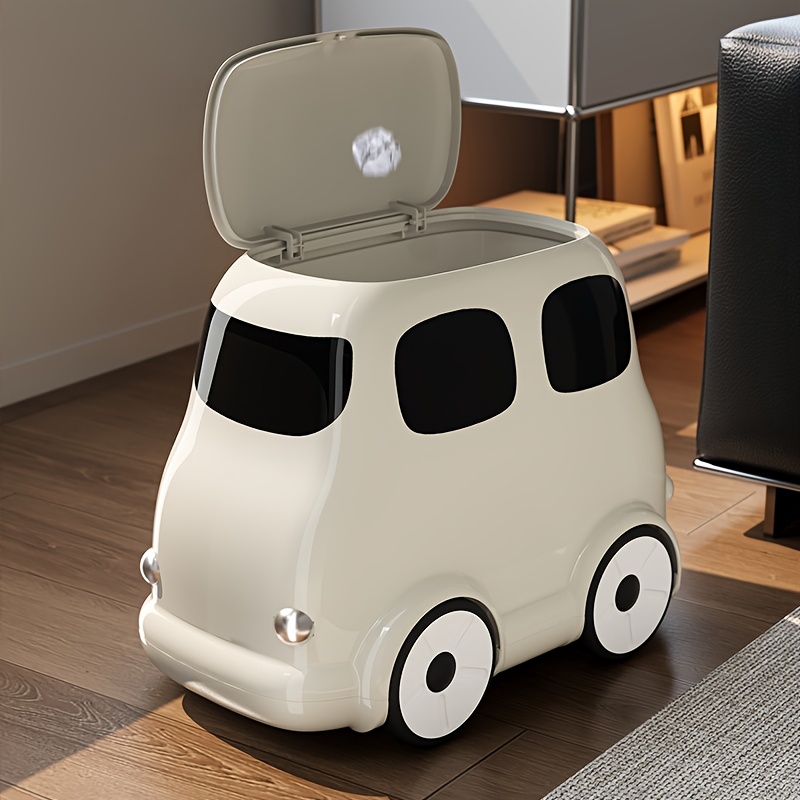  ,   mit großem fassungsvermögen für   mit rädern und einem drucköffnenden deckel, mit einem niedlichen design zur aufbewahrung,   für küche, badezimmer, büro, schlafzimmer, wohnzimmer und mehr