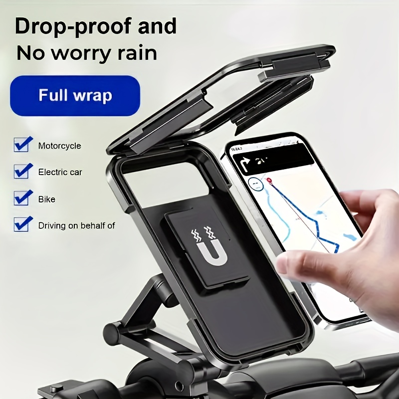 

Waterproof Motorcycle Bike Mobile Phone Holder Support Universal Bicycle Gps Adjustable Motorcycle Cellphone Holder