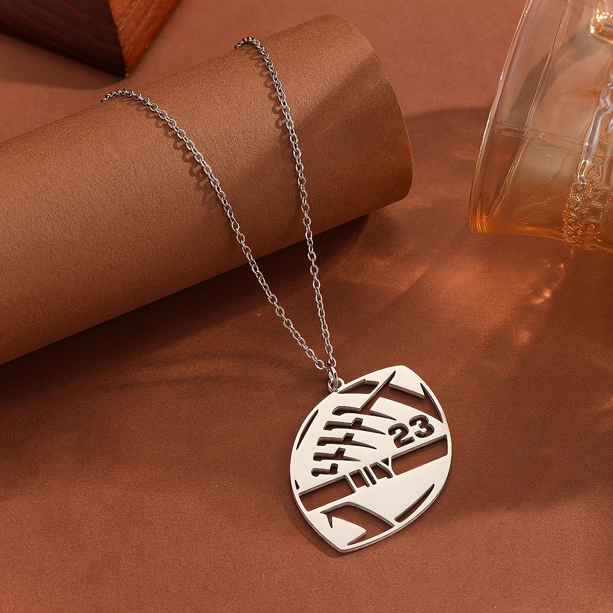 TEMU Collana Personalizzata Americana per e Donne, Pendente con Personalizzato, in Acciaio Inossidabile , Regalo per Ragazzo