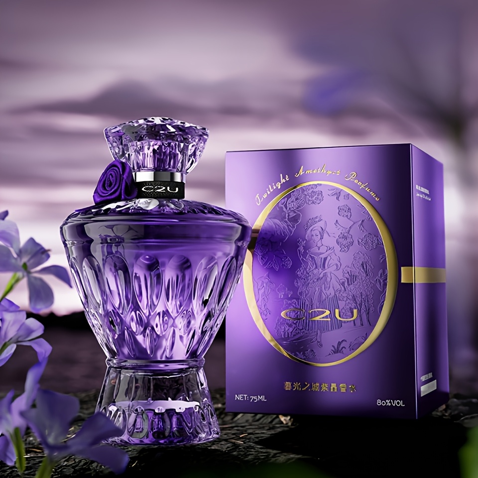 Amethyst - 75ml Luxury Eau De Toilette, Exotic & Floral With Musk Notes, Long-lasting Cologne For Men, Elegant Purple Bottle, 80% Vol, Perfect Gift For Boyfriend, Husband, Valentine's Day