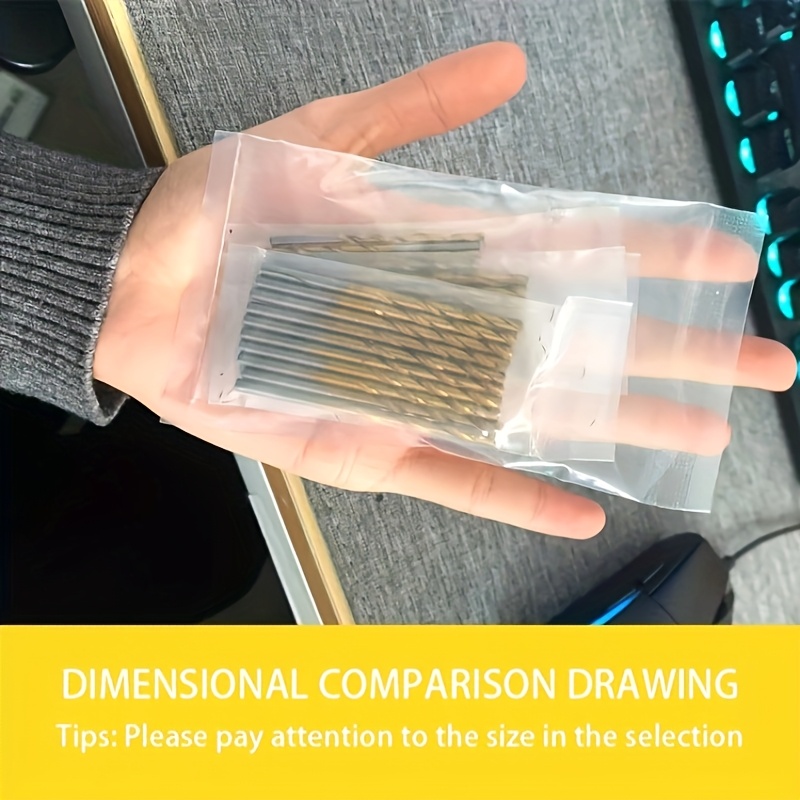 50pcs titanium coated hss drill bit set round shank spiral flute design multi size for home and workshop use workshop drill accessories modern drill bit set titanium coated drill bits drill accessorie Product details 5