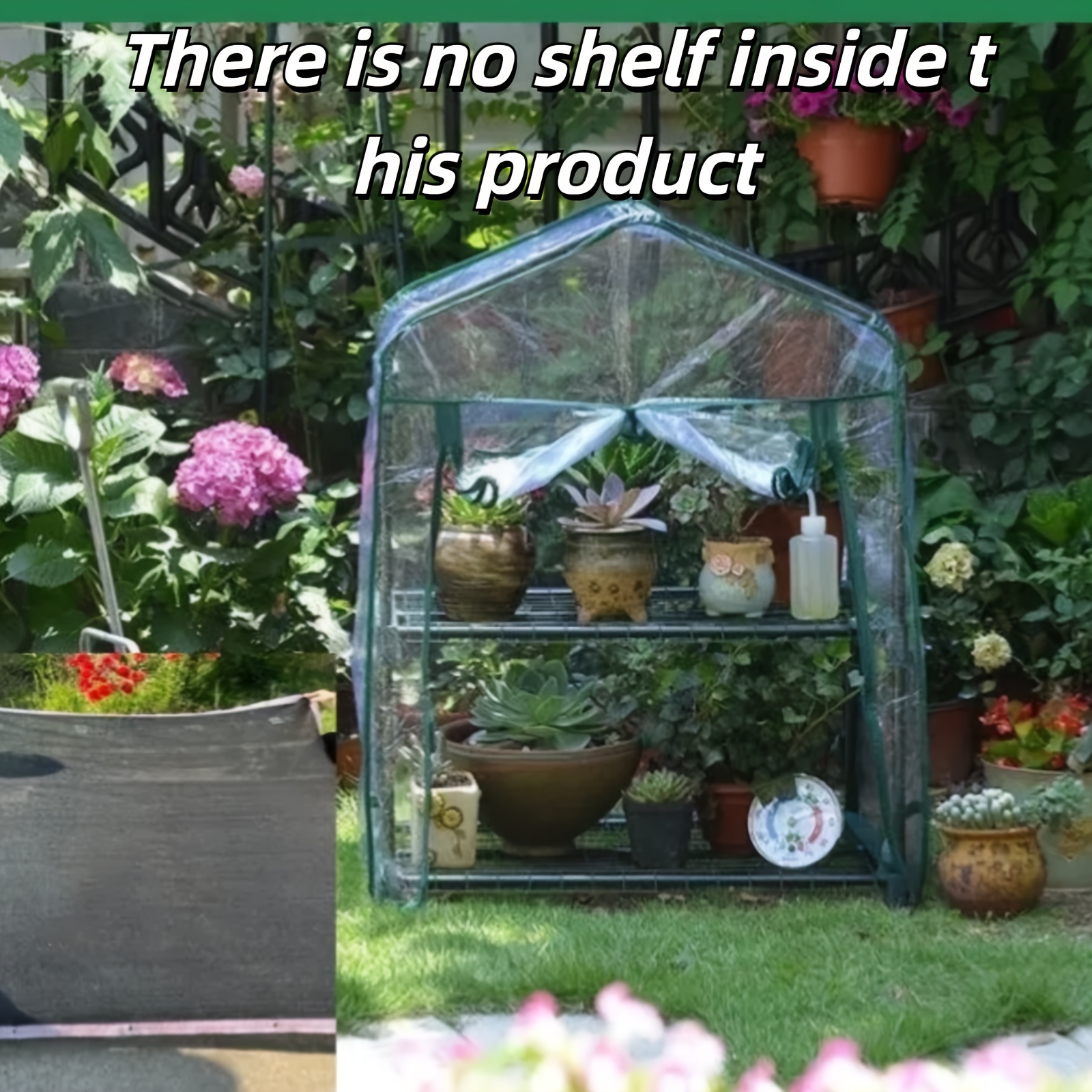 

Mini Portable Greenhouse, Pvc Small Use In Indoor & Outdoor For Plants Flowers (no Shelf), Garden Houses Garden Houses Garden