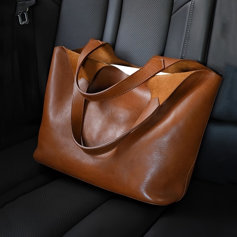 Soft Leather Tote Bag