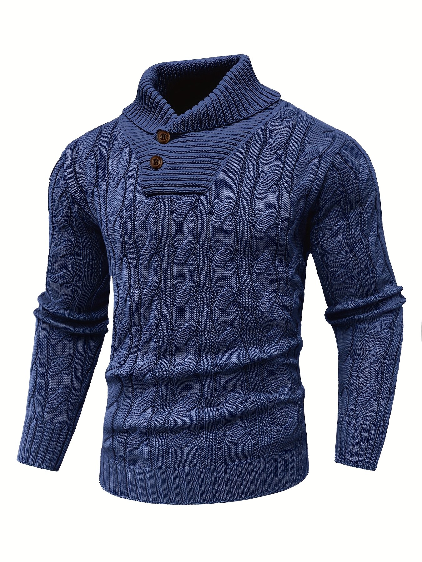 Men's Mature Business Sweater - New Autumn/Winter Lapel Ribbed Knitwear, Fashionable Solid Color Pullover, Suitable for Layering and Wearing Over Clothes
