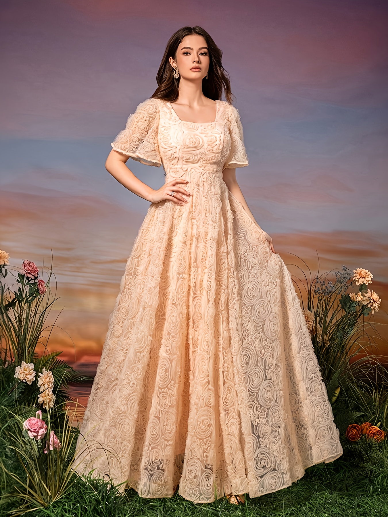 chinese dress ladies Public Desire Corsage Lace Halterneck Midi Dress in Black main image 0