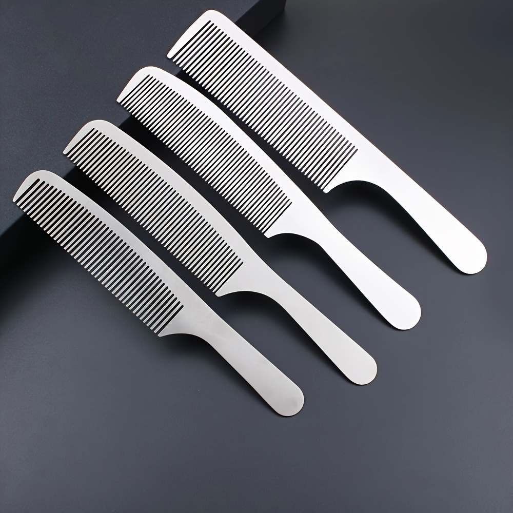 

1pc Stainless Steel Hair Comb Anti Static Hairdressing Comb Barber Salon Hair Styling Comb