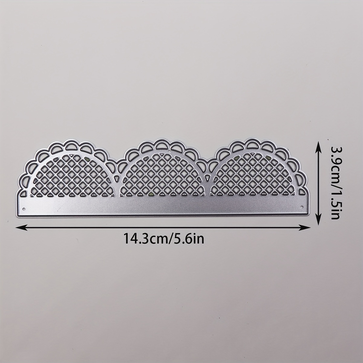 TEMU Pochoir en métal dentelé à creuses, idéal pour cartes de vœux, scrapbooking, décoration d'albums de timbres, invitations de mariage et