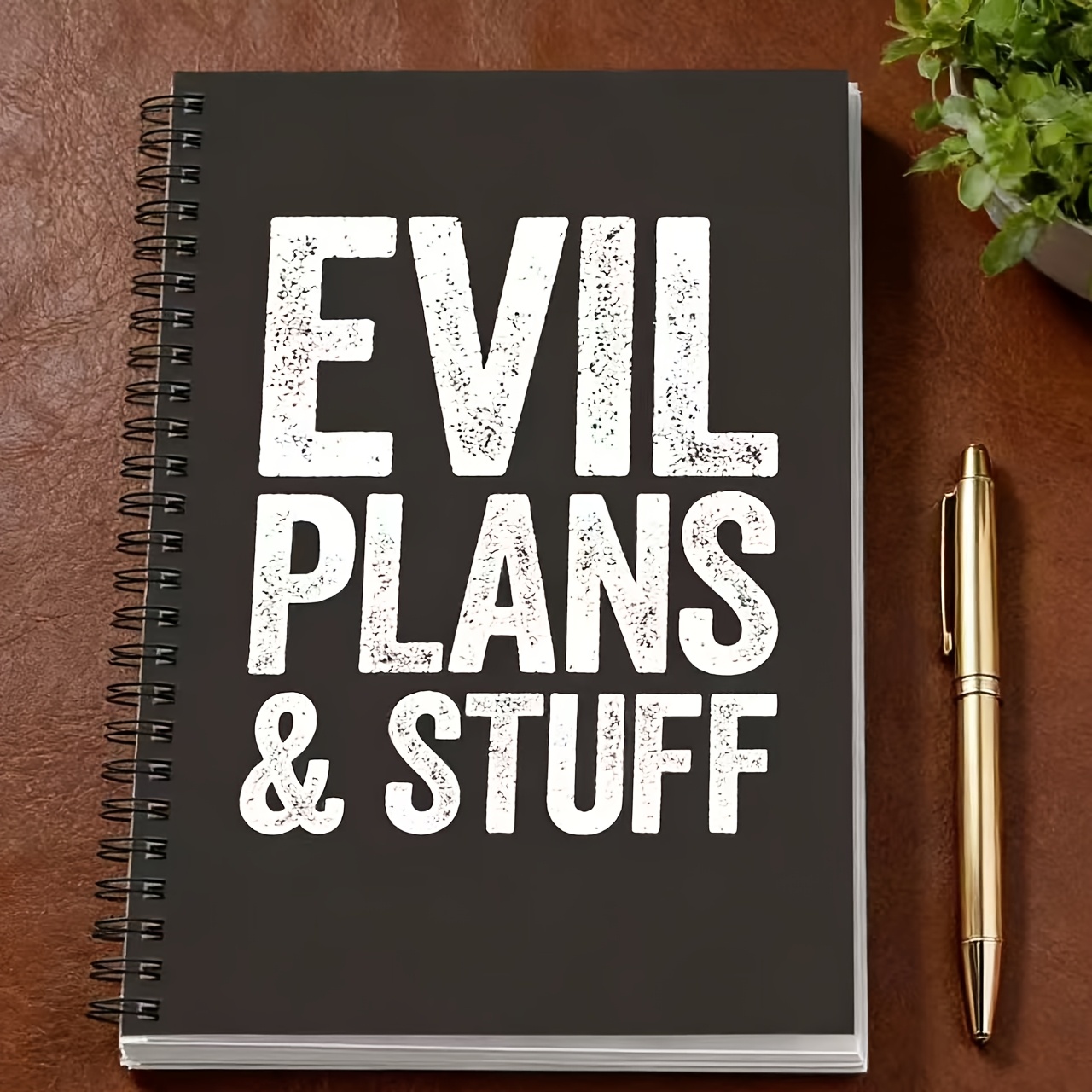 TEMU Spiral Notebook For Work - Office Humor Diary With Sarcasm, Evil Plans, And Designs, A Prank Gift For Colleagues, Employees, Teams, Adults, And Bosses