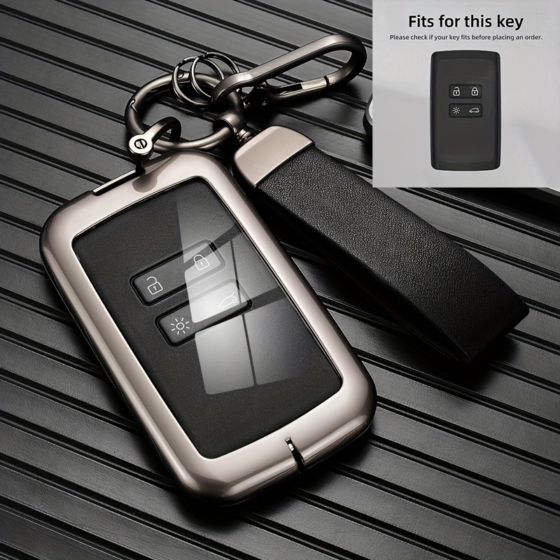 For Renault Alloy Key Case, For Leao Arkana Megane Duster Stepway, Key Protection Cover With Keychain