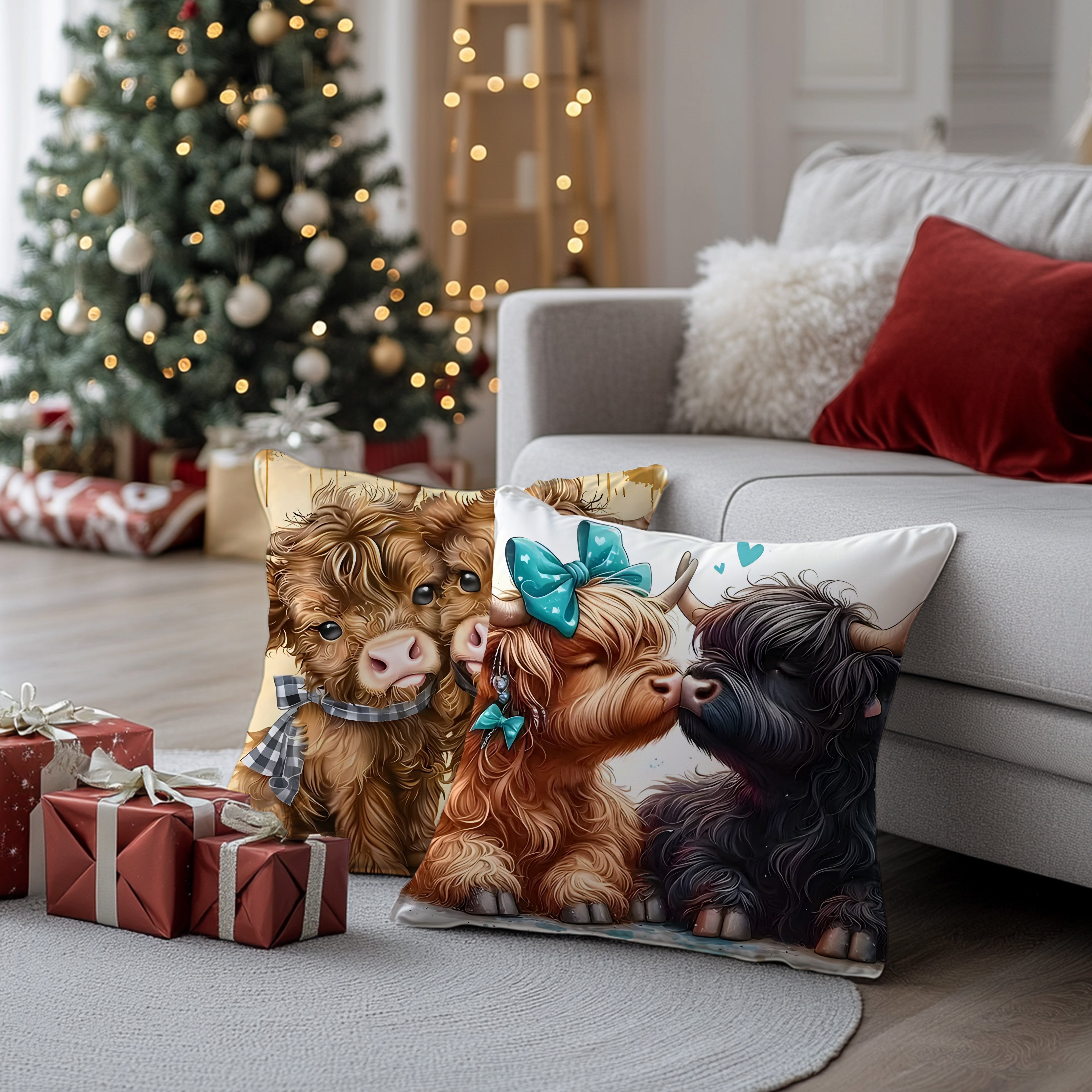 

2- Printed , , Polyester, Zip , , Decorative For , Sofa, , , , - No