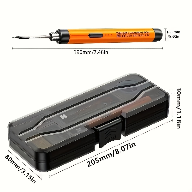 Punta de soldadura de radio USB, pluma de soldar recargable de 8W de bajo voltaje portátil de 5V, mini herramienta doméstica para soldadura manual de bricolaje - Imagen 3
