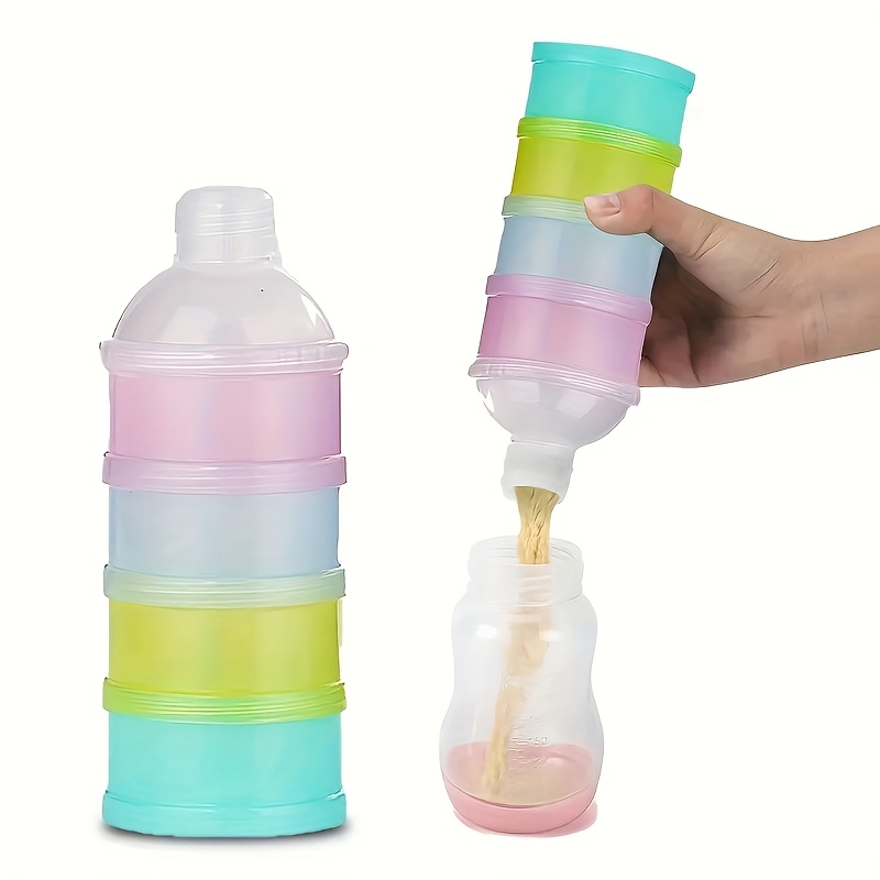 MOQIN Baby Formula Dispenser On The Go, Non-Spill Rotating Formula Container To Go Milk Powder Kids Snack Container For Kids Toddler Travel Outdoor