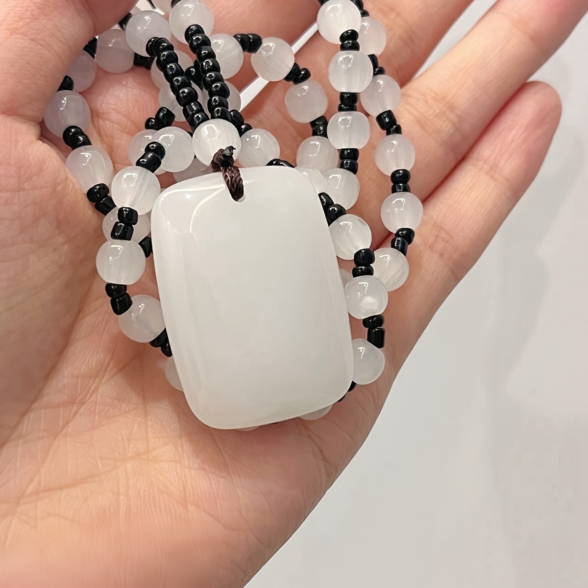 Natural Stone Pendant in Retro Ethnic Style