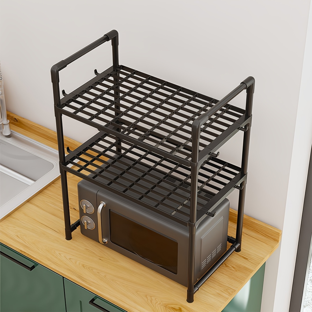 kitchen multifunctional utility shelf 2 tier 3 tier shelf great for microwave and oven open spice organizer kitchen organizer utility racks Product details 2