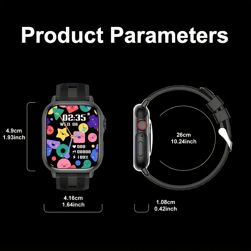 smartwatch 01 lcd wireless calls music 100 exercise Temu