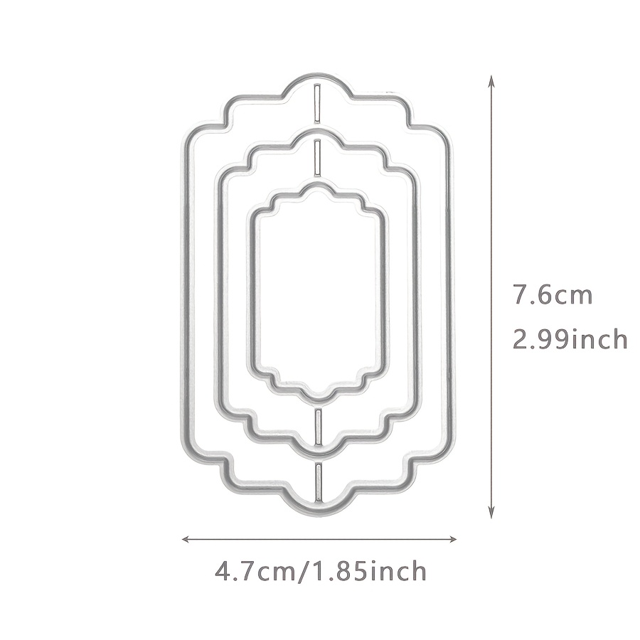 1pc Small Label Die Cut, Metal Cutting Die For Paper Card Making, Scrapbooking, Diy Cards, Photo Albums, Craft Decorations, Metal Die-cutting