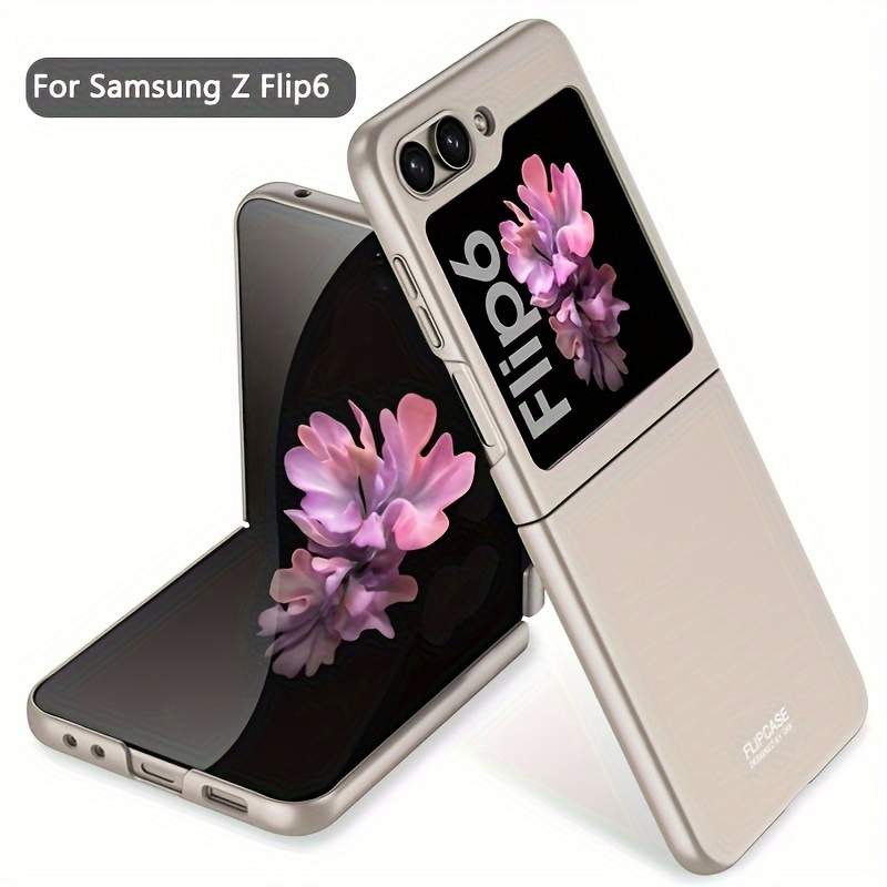 

Suitable For Samsung Z Flip6 Mobile Phone Case Z Flip6 Frosted Folding Case Thin And Simple Fashion Protective Case