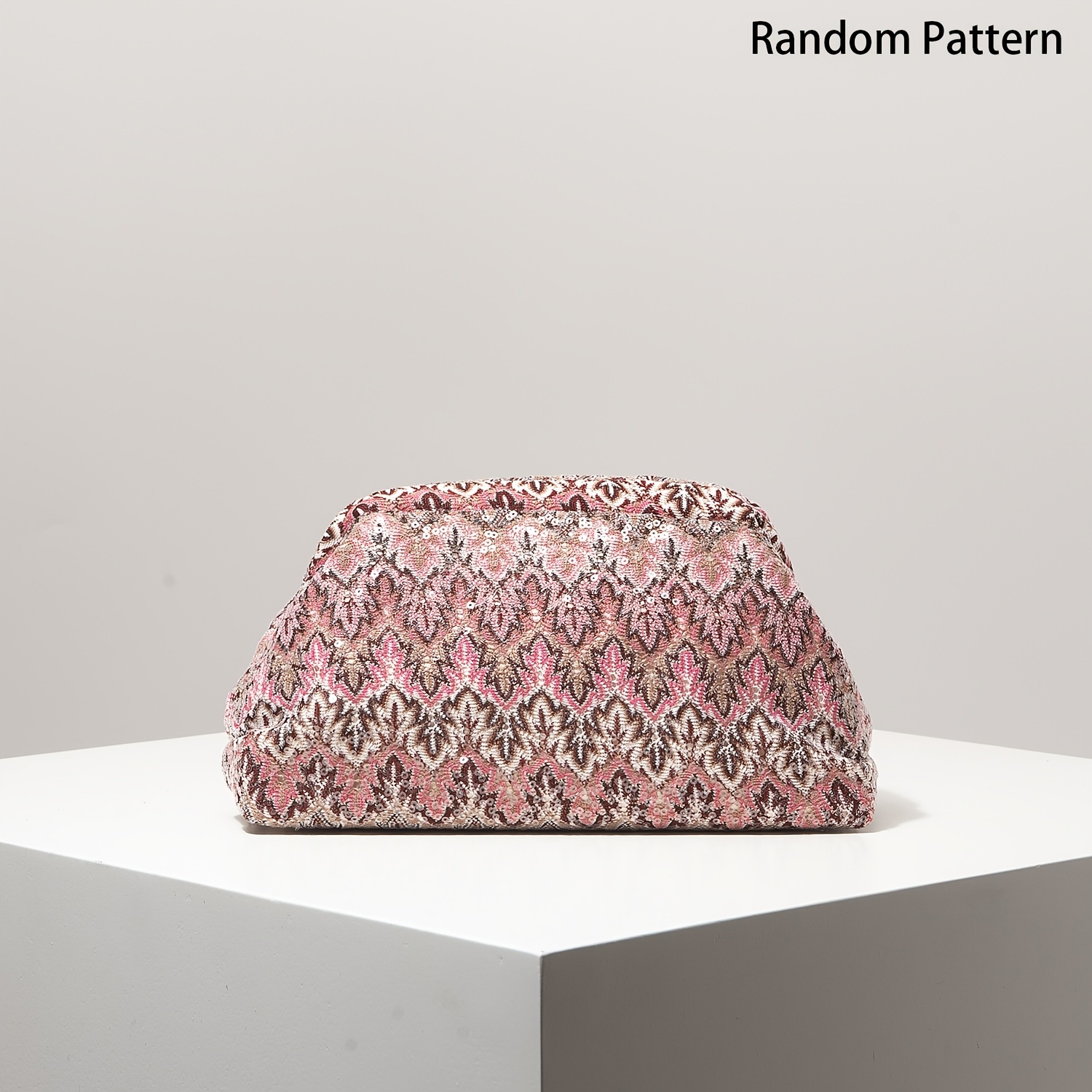 TEMU (random Pattern) Clutch Bag For Women, Sequin Bag, Floral Pop, , Party Outfits, Prom Bag, Prom Accessories, Wedding Items, Para Mujer Elegante,