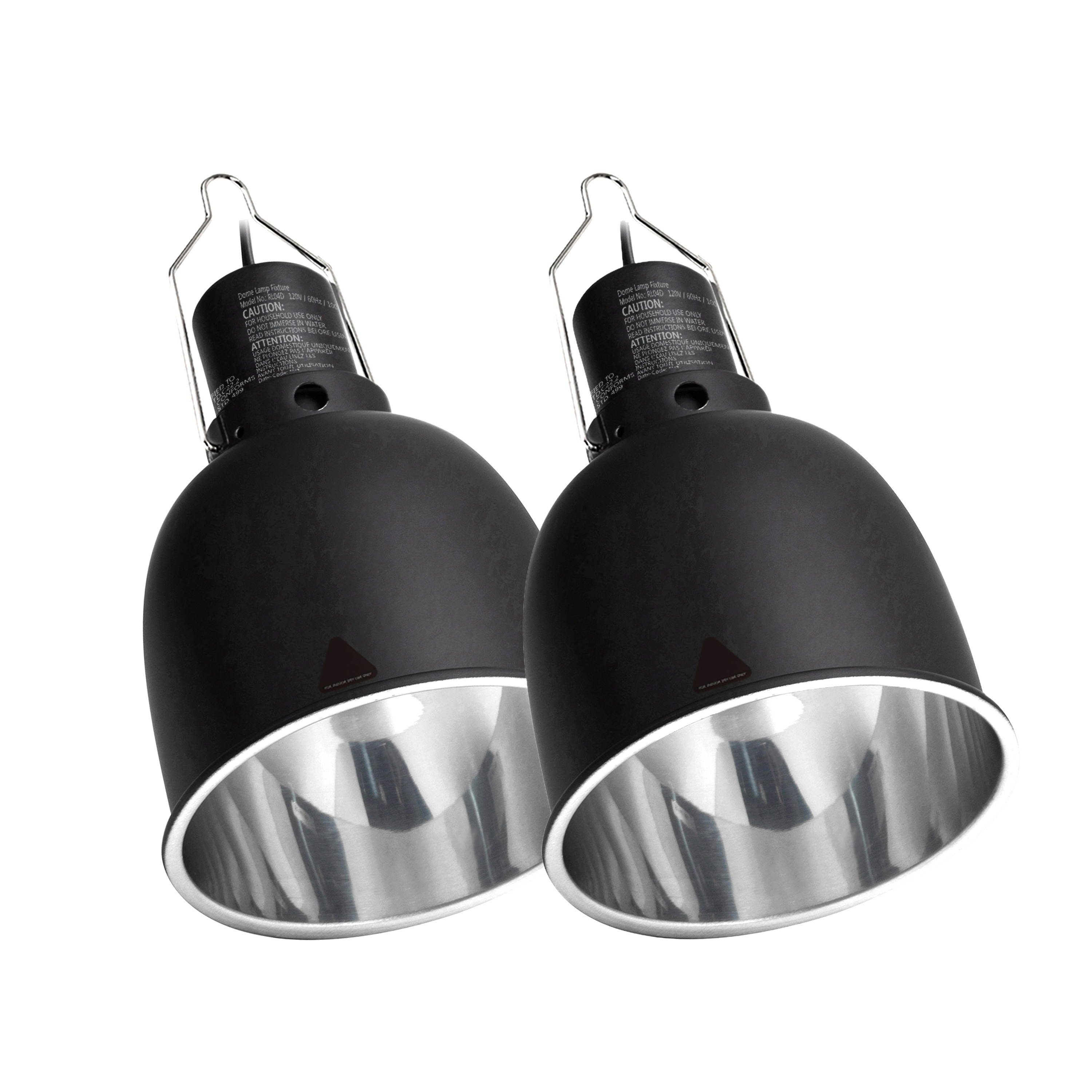 Zoo 2 Pack 5.5 Inch Reptile Light Fixture Optical Reflection Cover For Glass Terrarium