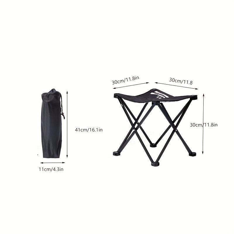 outdoor folding stool aluminum alloy portable hiking train queue camping ultra light sketch chair small   fishing Product details 6