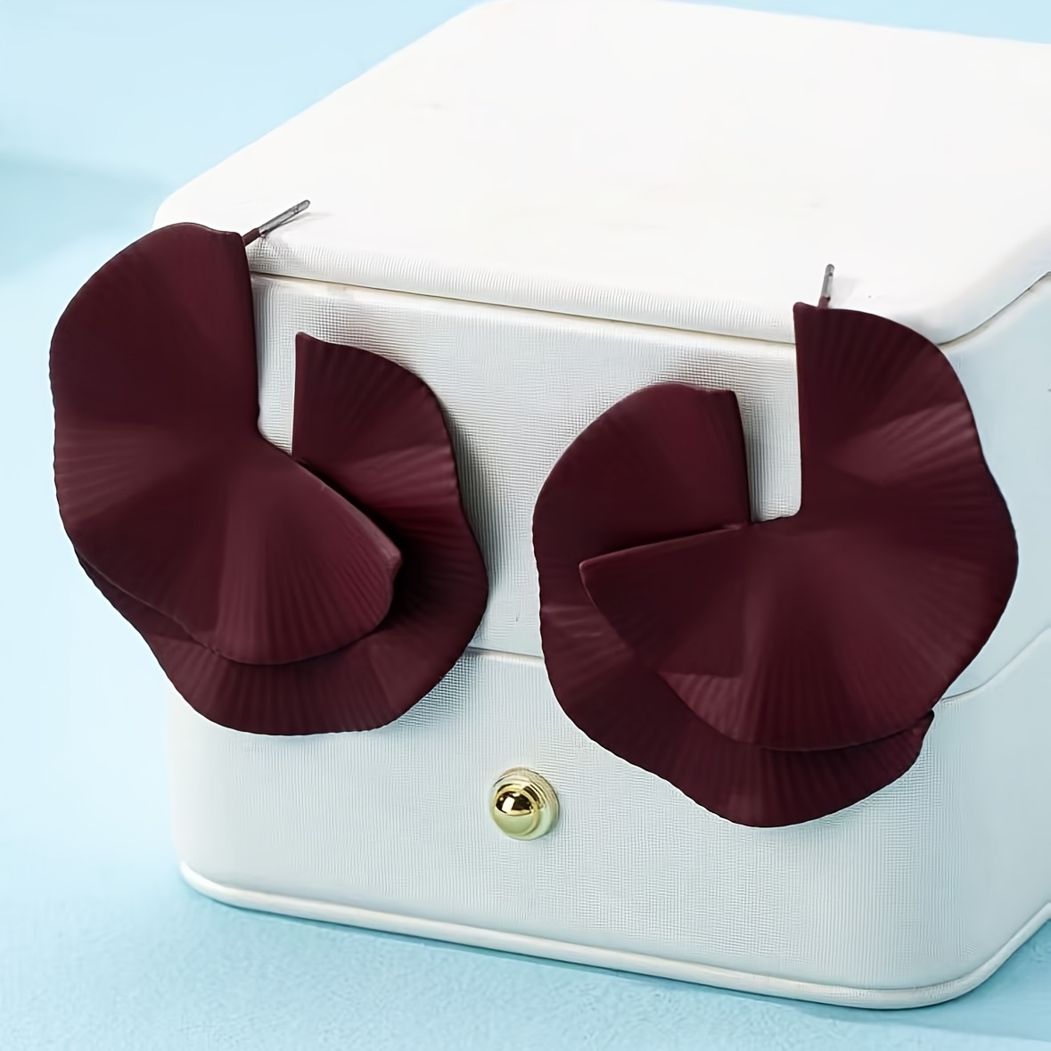 1 Pair Of Stylish Retro --shaped Spliced Earrings