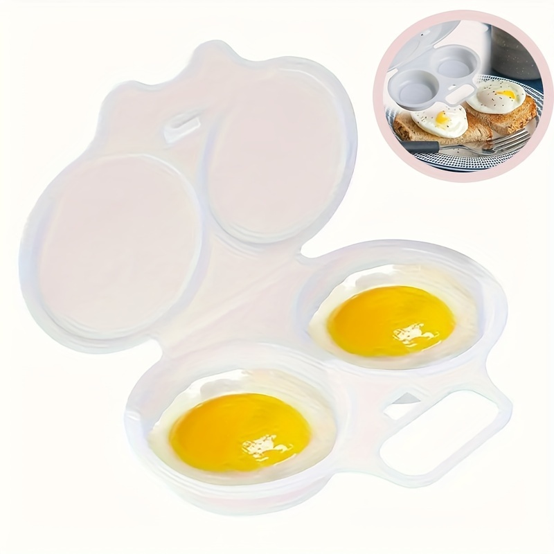 

1pc Microwave Egg Poacher Microwave Cooker With Lid Microwave Egg Maker Makes Perfect Eggs In Minutes Microwave Cookware