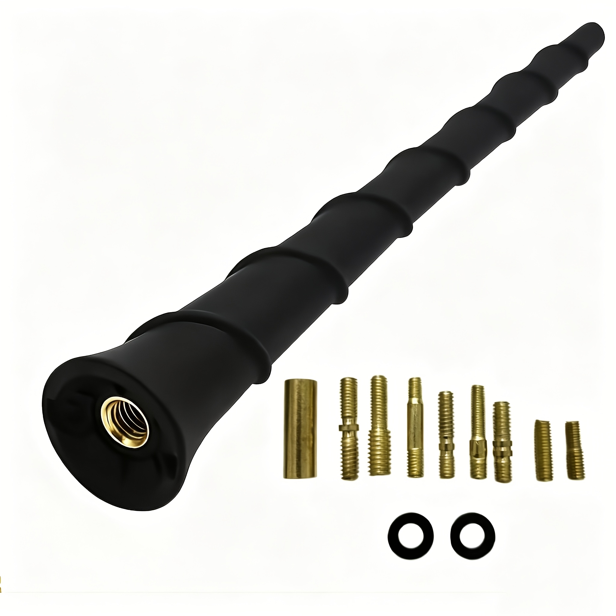 Image of 17.9cm For Universal For Auto Roof Antenna, Radio Antenna, Noise Reduction Flexible Mast Radio Fmam Antenna For Universal Car Stereo Auto Roof Fenders Radio Am Fm Receiver , Without Battery