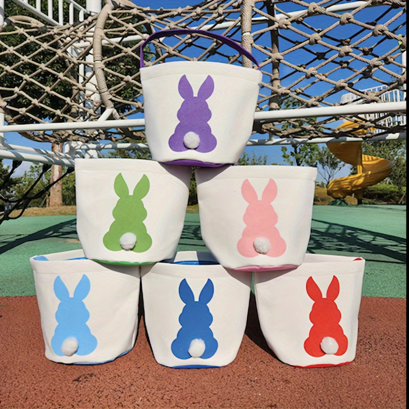 1pc easter egg storage basket cartoon rabbit storage basket portable storage basket egg storage basket
