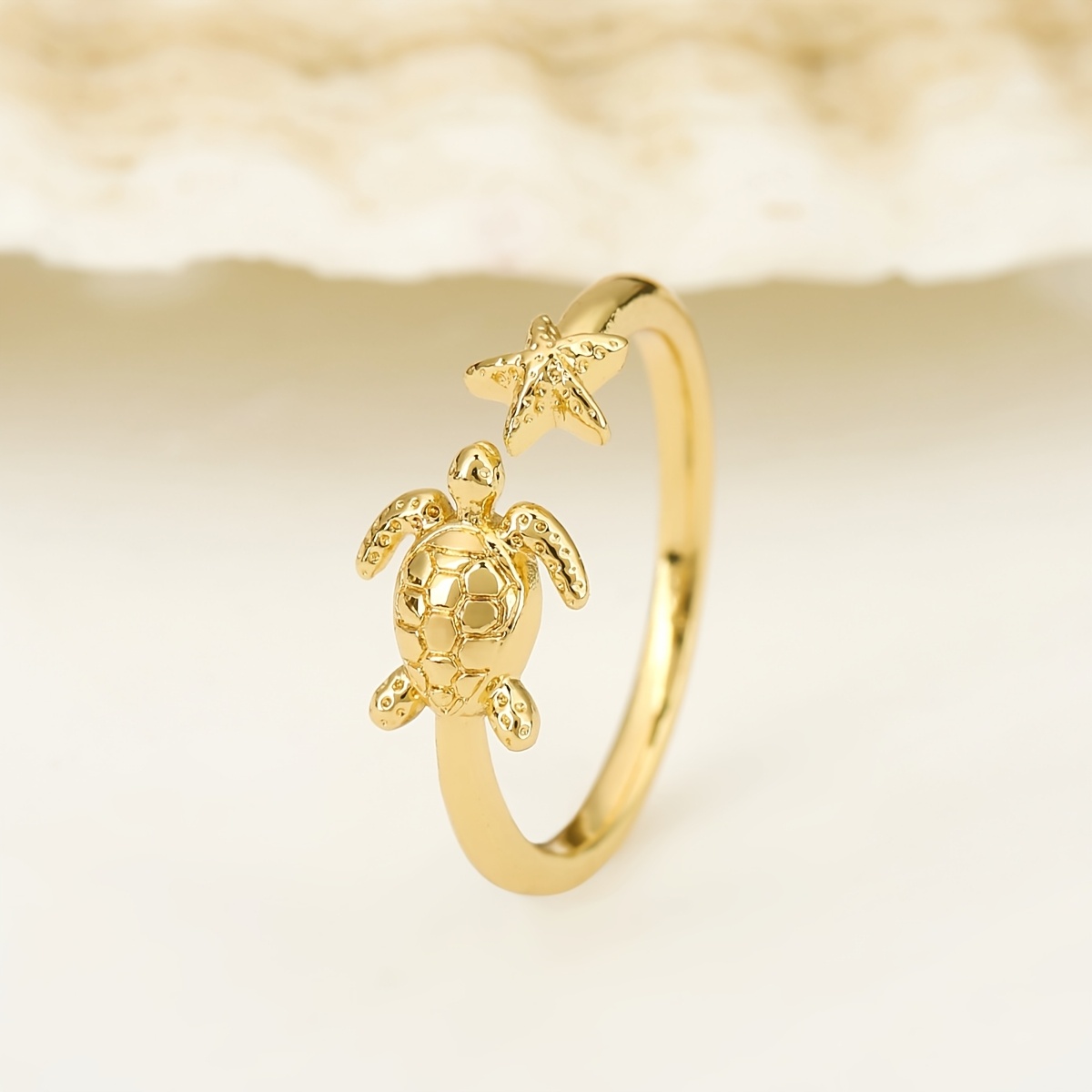 E-shop ., Europäische und amerikanische Mode - Legierung - Exquisiter kleiner Schildkröten Unisex Mode Ring. Geeignet für Feiertagsfeiern, Tanzpartys,
