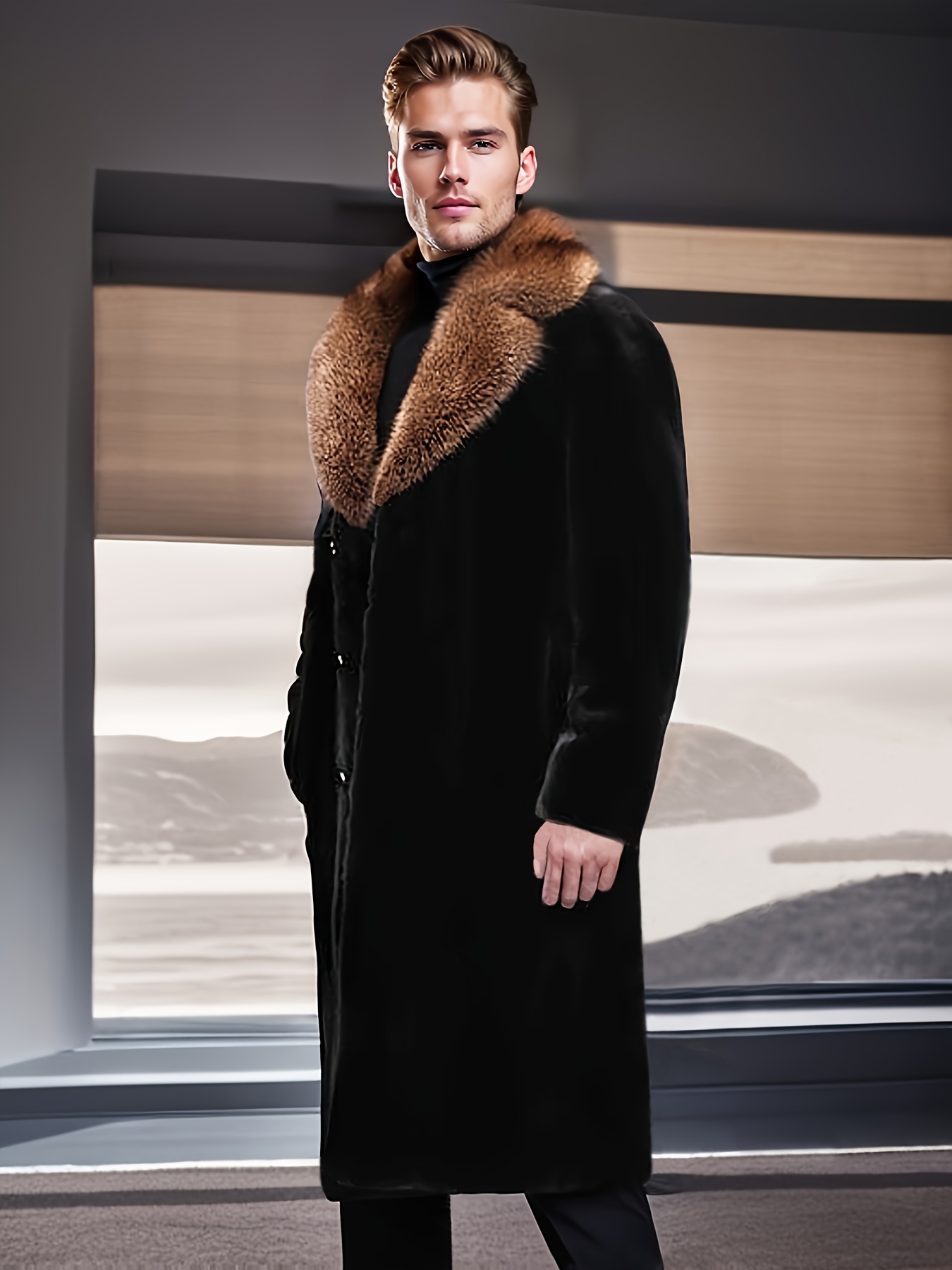 Abrigo Largo Chaquetas De Frio Para Hombre Abrigo De Invierno Para