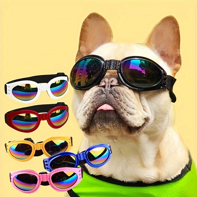 1pc of collapsible dog glasses suitable for   a stylish   with adjustable shoulder straps suitable for small and medium sized dogs Product details 4