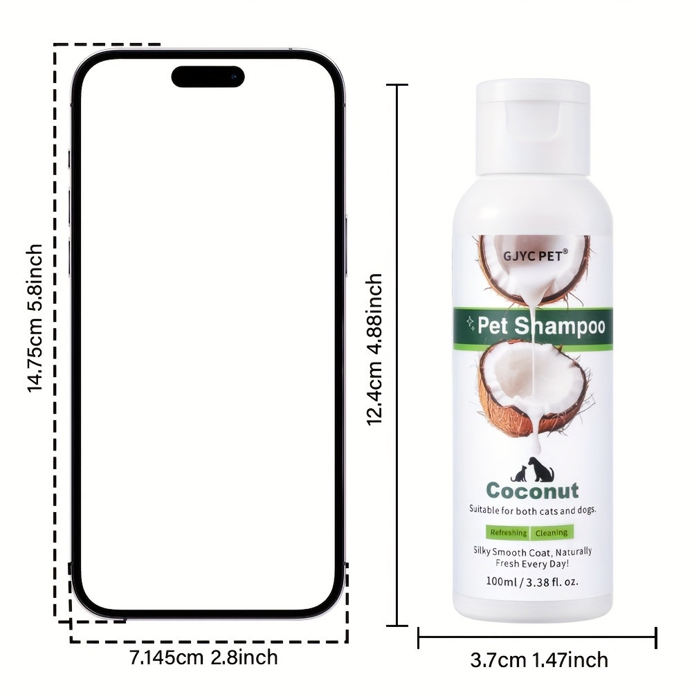 Image of Gjyc Pet Coconut Bath Gel 100ml For Dogs And Cats, Eliminating Odor And Frizz, , Of Pet