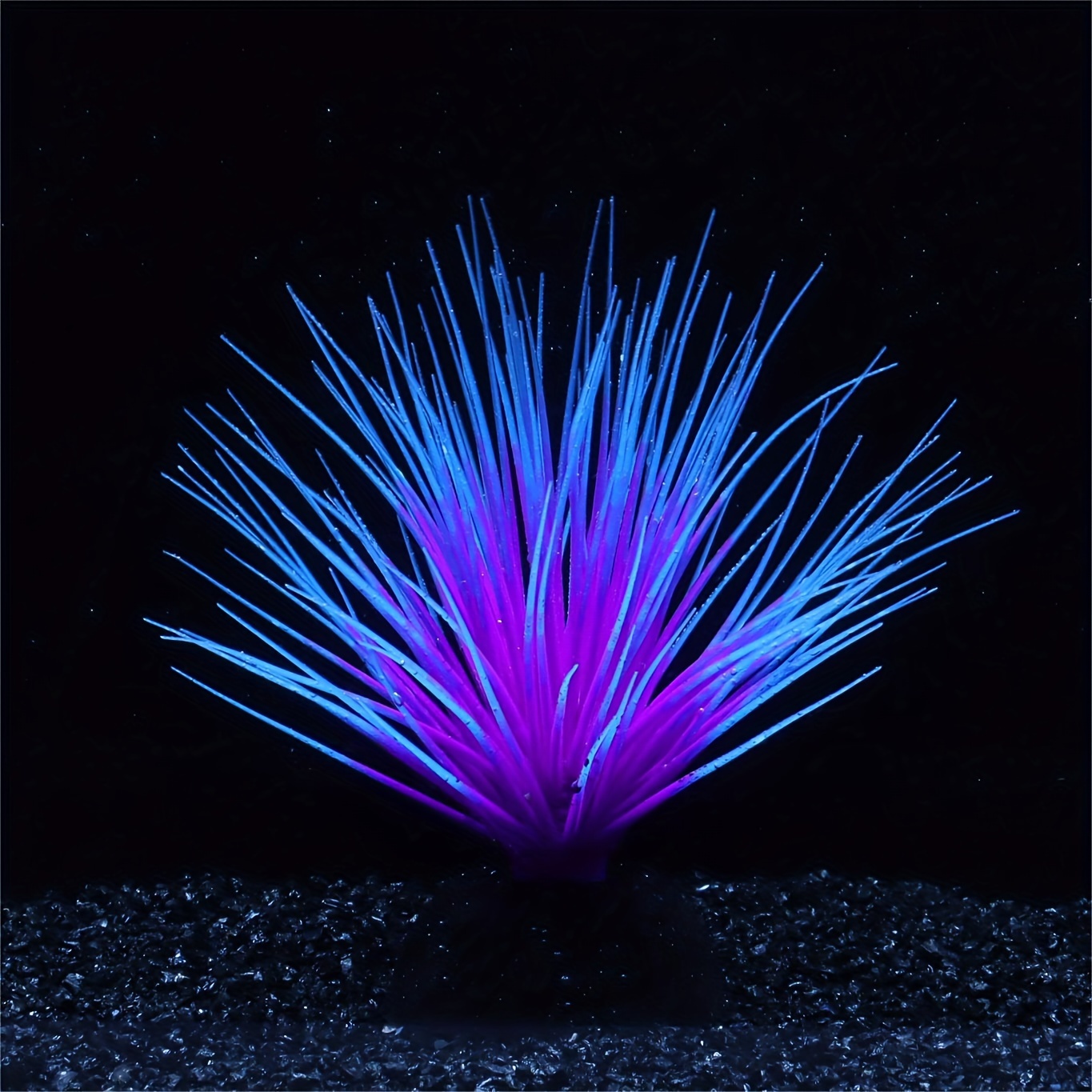 1pc Fluorescent Silicone Simulated Aquatic Plant Aquarium Decoration Non-toxic