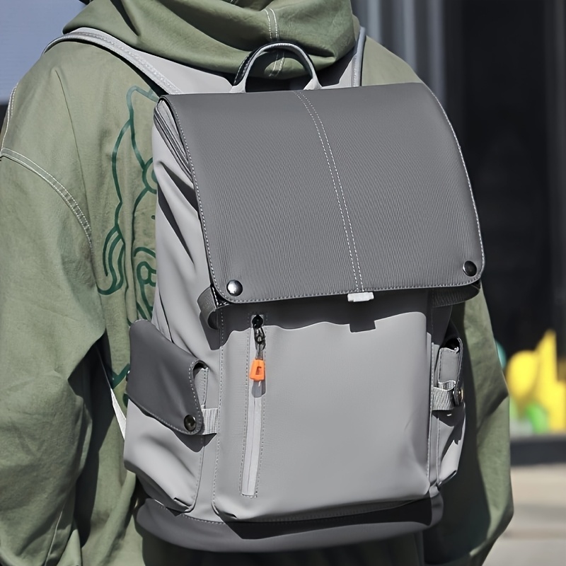 Customizable Text Casual Backpack for Men, Multifunctional Laptop Bag for Business Commuting, Large Capacity Travel Backpack Made of Oxford Cloth