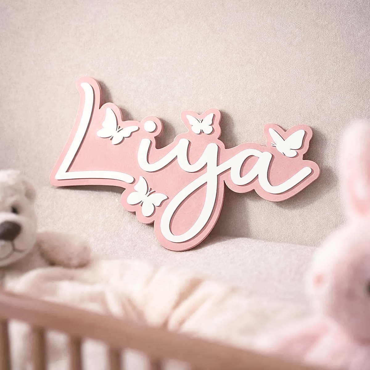 Personalized Name Wall Decor - Wooden Custom Name Sign Personalized Design - Unique Gift, Birthday Gift, Unique Gift Idea, Room Decor